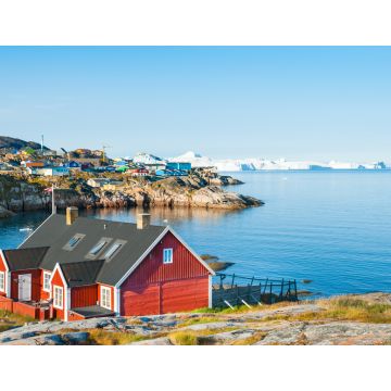 Lais Puzzle - Bunte Häuser am Ufer des Atlantischen Ozeans in Ilulissat, Westgrönland - 1.000 Teile