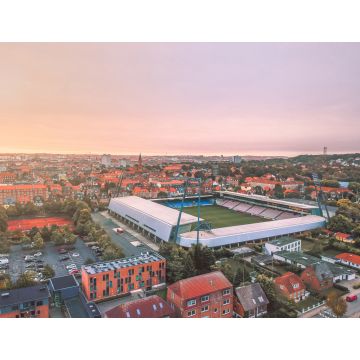 Lais Puzzle - Das Stadion von Aalborg bei Sonnenaufgang - 1.000 Teile
