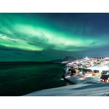 Lais Puzzle - Aurora Borealis (Nordlicht) über dem Nachthimmel von Nuuk, der Hauptstadt von Grönland - 1.000 Teile