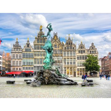 Lais Puzzle - Brabo-Brunnen auf dem Marktplatz, Antwerpen, Belgien - 1.000 Teile