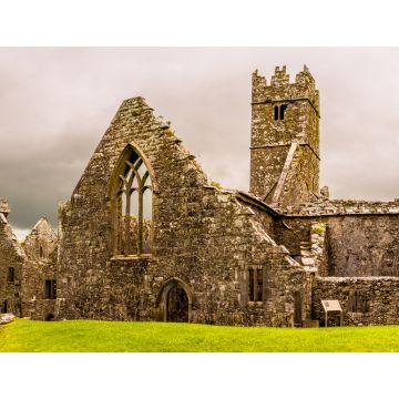 Lais Puzzle - Landschaften in Irland. Ruinen des Klosters Ross Errilly in der Grafschaft Galway. Nationales Monument und best erhaltenes Kloster - 1.000 Teile