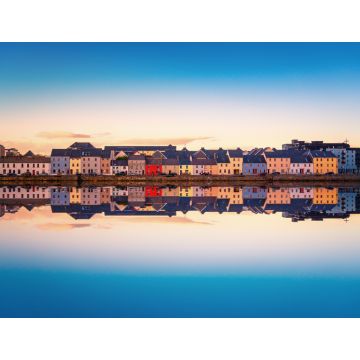 Lais Puzzle - Schöner Panoramablick auf den Sonnenuntergang über dem Claddagh Galway in Galway City, Irland - 1.000 Teile