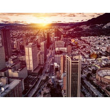 Lais Puzzle - Panoramaluftaufnahme der Innenstadt von Bogota Kolumbien - 1.000 Teile