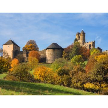 Lais Puzzle - Burg Greifenstein an einem sonnigen Tag im Herbst - 1.000 Teile