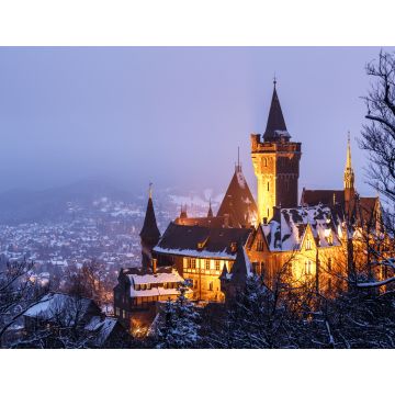 Lais Puzzle - Das Schloss in Wernigerode in einer kalten Winternacht - 1.000 Teile