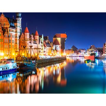 Lais Puzzle - Nachtansicht der Altstadt von Gdansk, Polen - 1.000 Teile