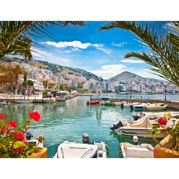 Lais Puzzle - Hafen der Stadt Saranda am Ionischen Meer, Albanien - 1.000 Teile