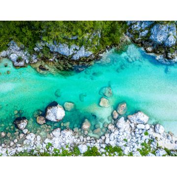 Lais Puzzle - Schöner Soca Fluss in Slowenien Europa. Luftaufnahme des Tals - 1.000 Teile