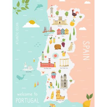 Lais Puzzle - Karte, Portugal - 1.000 Teile