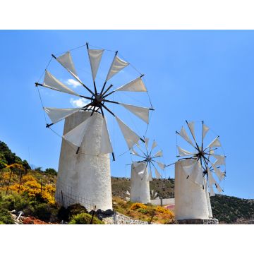 Lais Puzzle - Traditionelle Windmühlen auf der Lassithi-Hochebene, Kreta, Griechenland - 1.000 Teile