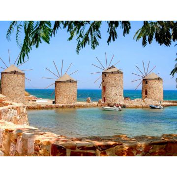 Lais Puzzle - Die vier Windmühlen auf der Insel Chios, Griechenland - 1.000 Teile