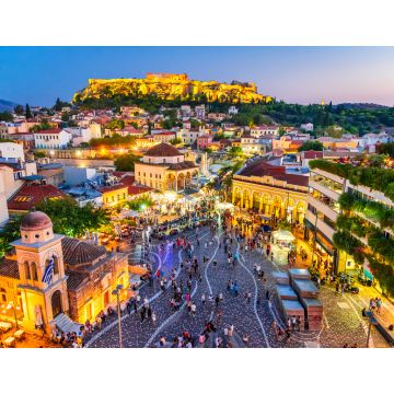 Lais Puzzle - Athen, Griechenland - Monastiraki-Platz und Akropolis - 1.000 Teile
