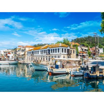 Lais Puzzle - Alter Hafen in Limenas, Hauptstadt und Haupthafen der Insel Thasos, Griechenland - 1.000 Teile