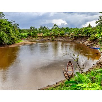 Lais Puzzle - Fluss mit Holzboot, Ecuador - 1.000 Teile