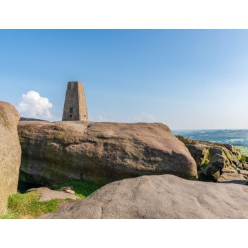 Lais Puzzle - Steine auf der Spitze von Stanage Edge bei Hathersage in den East Midlands, Peak District, Derbyshire, England - 1.000 Teile