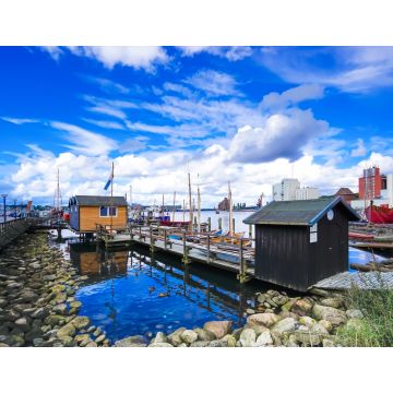 Lais Puzzle - Blick auf den Flensburger Hafen, Schleswig-Holstein, Norddeutschland. - 1.000 Teile
