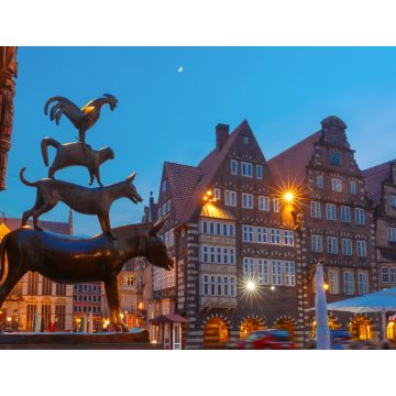 Lais Puzzle - Ansicht der berühmten Statue in Bremen, Deutschland - 1.000 Teile