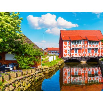 Lais Puzzle - Ansicht der Altstadt von Wismar, Land Mecklenburg, Deutschland. - 1.000 Teile
