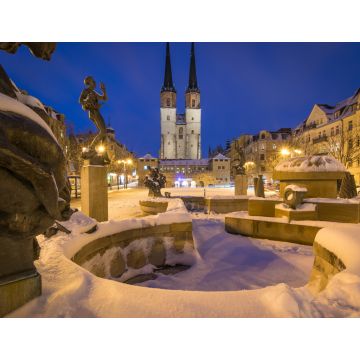 Lais Puzzle - Blick auf die Stadt Halle Saale, Deutschland. - 1.000 Teile