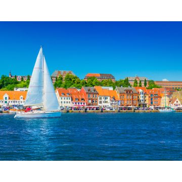 Lais Puzzle - Blick auf die Stadt Flensburg, Deutschland. - 1.000 Teile