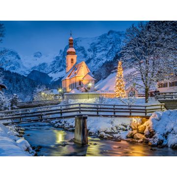 Lais Puzzle - Ansicht der Kirche in Ramsau, Deutschland - 1.000 Teile