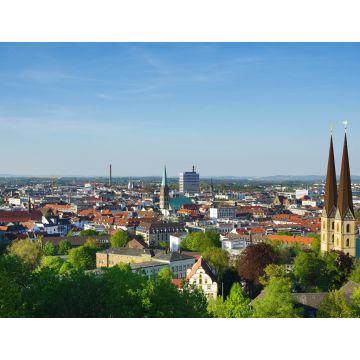 Lais Puzzle - Blick auf die Stadt Bielefeld mit der Nikolaikirche und der Neustädter Marienkirche, Deutschland. - 1.000 Teile