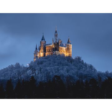 Lais Puzzle - Ansicht der Burg Hohenzollern im Winter, Land Banden, Württemberg, Deutschland - 1.000 Teile