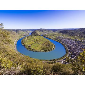 Lais Puzzle - Blick auf die Moselschleife in der Nähe der Ortschaft Bremm, Landkreis Cochem-Zell, Mosel, Rheinland-Pfalz, Deutschland. - 1.000 Teile
