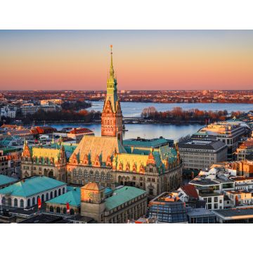 Lais Puzzle - Ansicht des Rathauses von Hamburg, Deutschland. - 1.000 Teile