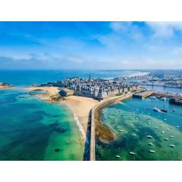Lais Puzzle - Luftaufnahme der schönen Stadt der Freibeuter - Saint Malo in der Bretagne, Frankreich - 1.000 Teile