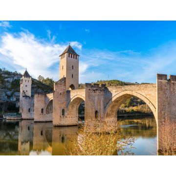 Lais Puzzle - Pont Valentré sur le Lot à Cahors, Okzitanien, Frankreich - 1.000 Teile