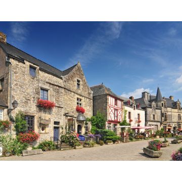 Lais Puzzle - Mittelalterliche Häuser bei Rochefort en Terre in der Bretagne im Nordwesten Frankreichs - 1.000 Teile