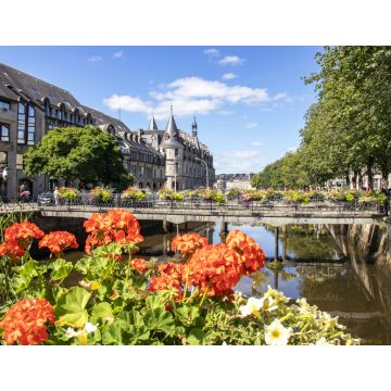 Lais Puzzle - Quimper. Sur les bords de l'Odet en centre ville. Finistère. Bretagne, Frankreich - 1.000 Teile