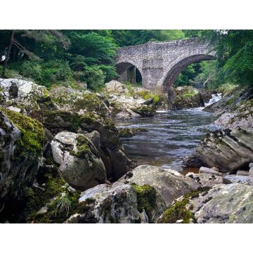 Lais Puzzle - Brücke von Feugh über die Falls of Feugh bei Banchory in Aberdeenshire Schottland - 1.000 Teile