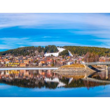 Lais Puzzle - Blick auf die Insel Froso und die Skyline von Östersund in Schweden - 1.000 Teile