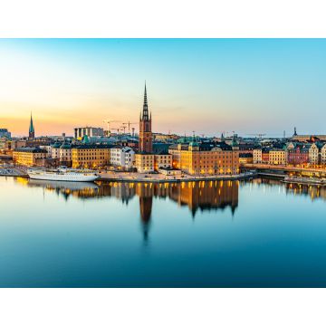 Lais Puzzle - Sonnenuntergang Blick auf Gamla stan in Stockholm von Sodermalm Insel, Schweden - 1.000 Teile