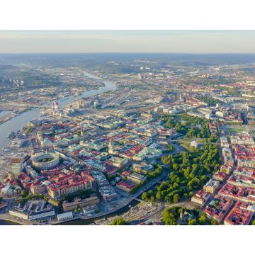 Lais Puzzle - Göteborg, Schweden. Panorama der Stadt zentralen Teil der Stadt. Sonnenuntergang - 1.000 Teile