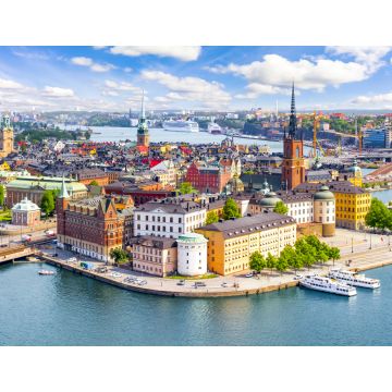 Lais Puzzle - Stockholm Altstadt (Gamla Stan) Stadtbild von Rathaus oben, Schweden - 1.000 Teile