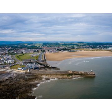 Lais Puzzle - Luftaufnahme des Strandes und Hafens von Porthcawl und des Jahrmarktes in Südwales UK - 1.000 Teile