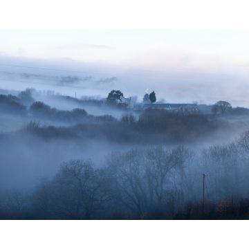 Lais Puzzle - Kalter, nebliger Morgen in walisischer Landschaft - 1.000 Teile