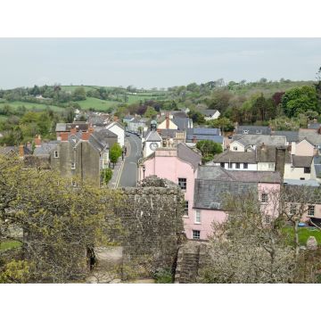 Lais Puzzle - Laugharne Stadtzentrum von oben, Carmarthenshire, Wales - 1.000 Teile