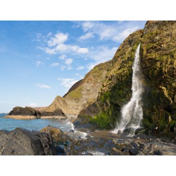 Lais Puzzle - Wasserfall am Tresaith Beach, Cardigan Bay, Wales - 1.000 Teile