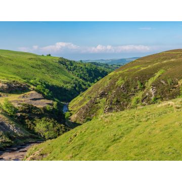 Lais Puzzle - Walisische Landschaft in der Nähe des Aled Isaf Reservoirs mit dem fast ausgetrockneten Afon Aled, Conwy, Wales - 1.000 Teile