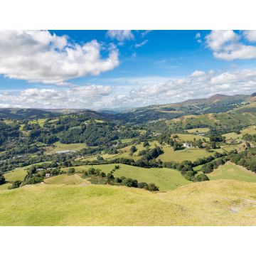 Lais Puzzle - Walisische Landschaft, von Castell Dinas Bran aus gesehen, in der Nähe von Llangollen, Denbighshire, Wales, UK - 1.000 Teile