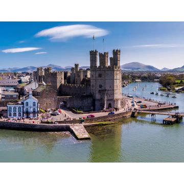 Lais Puzzle - Skyline von Caernafon, Gwynedd in Wales - Vereinigtes Königreich - 1.000 Teile