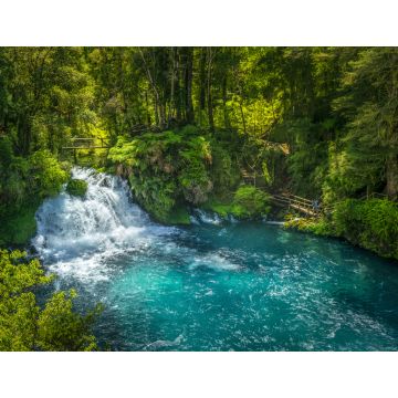 Lais Puzzle - Ojos del Caburgua Wasserfall, Pucon, Araucania, Chile. Chilenisches Patagonien - 1.000 Teile