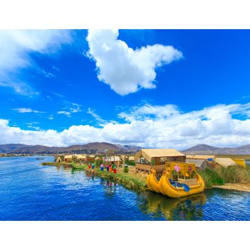 Lais Puzzle - Totora-Boot auf dem Titicaca-See nahe Puno, Peru - 1.000 Teile