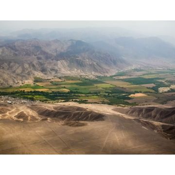 Lais Puzzle - Flugzeug-Panoramablick auf die Hochebene von Nasca mit Geoglyphenlinien, Ica, Peru - 1.000 Teile