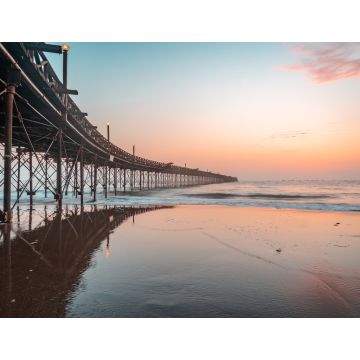 Lais Puzzle - Pier über dem Meer gegen den Himmel bei Sonnenuntergang, Peru - 1.000 Teile