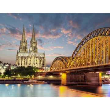 Lais Puzzle - Köln Dom am Rhein mit Brücke Skyline - 1.000 Teile